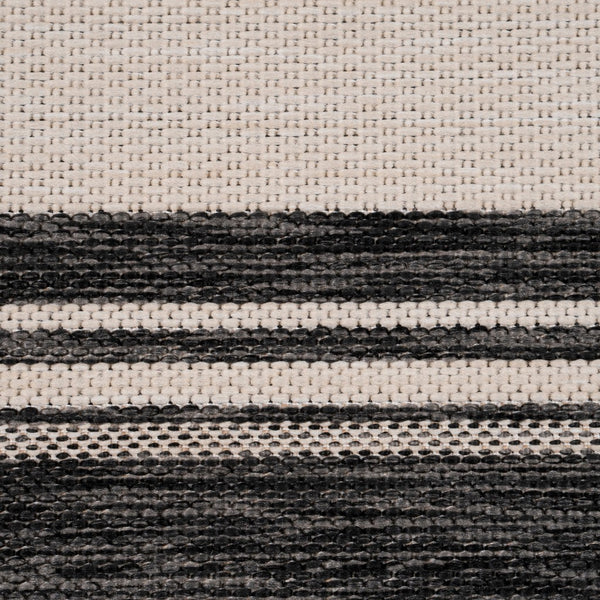 8' x 10' Light Gray Framed Indoor Outdoor Area Rug