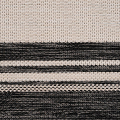 8' x 10' Light Gray Framed Indoor Outdoor Area Rug