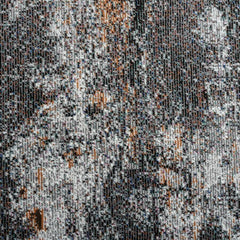 8' x 10' Gray And Orange Storm Area Rug