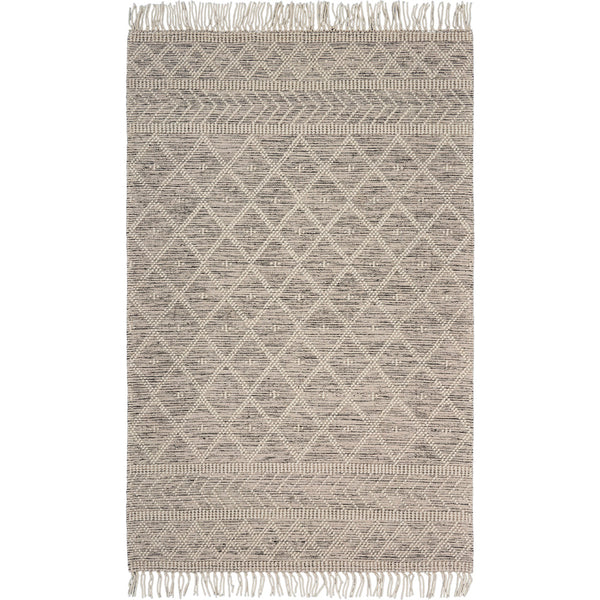 5' x 7' Ivory Bohemian Diamonds Area Rug