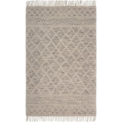 5' x 7' Ivory Bohemian Diamonds Area Rug