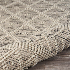 5' x 7' Ivory Bohemian Diamonds Area Rug