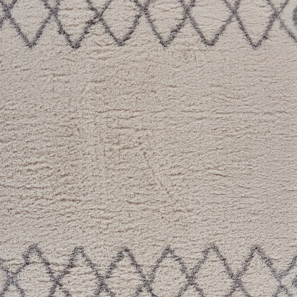 5' x 7' Gray Geometric Bohemian Area Rug