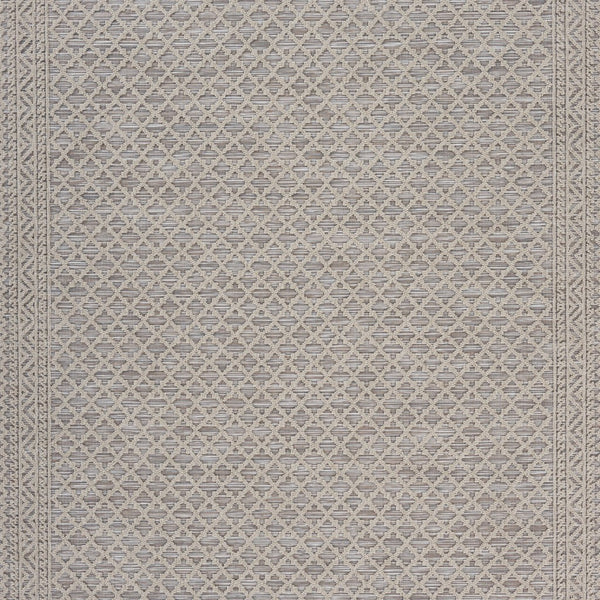 5' x 7' Gray Classic Indoor Outdoor Area Rug