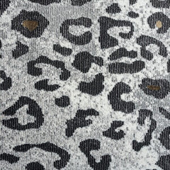 8' x 10' Black and Gray Animal Print Area Rug