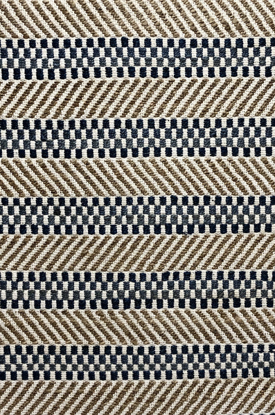 5' x 7' Brown and Navy Striped Area Rug