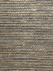 5' x 7' Deep Gray and Tan Interwoven Area Rug
