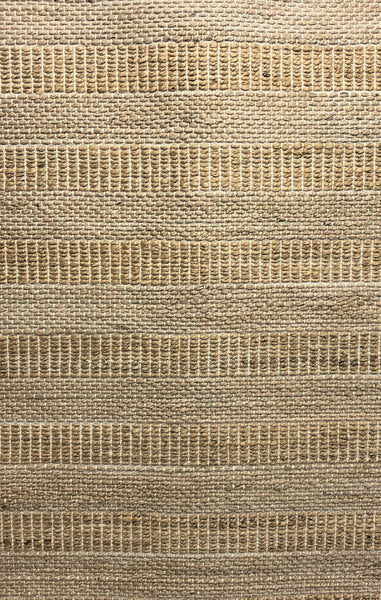 5' x 7' Tan Geometric Striped Area Rug