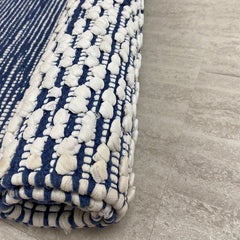 5' x 7' Blue and White Transition Area Rug