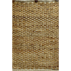 2' x 5' Tan and Sage Checkered Area Rug