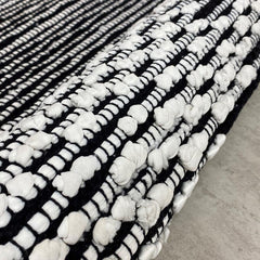 3' x 4' Black and White Transition Area Rug
