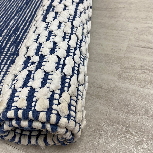 3' x 4' Blue and White Transition Area Rug