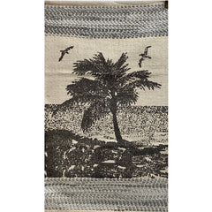 3' x 4' Gray and Ivory Scenic Area Rug