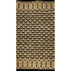 3' x 4' Tan and Black Ornate Geometric Area Rug