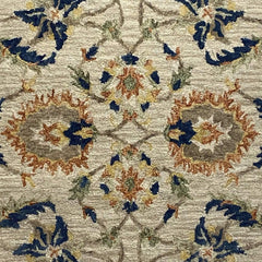 7' x 9' Beige Traditional Floral Vines Area Rug