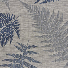 8' x 10' Navy Fern Leaf Indoor Outdoor Area Rug