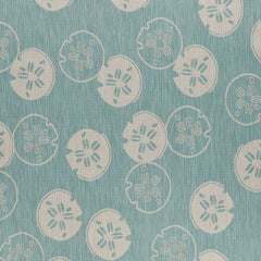 8' x 10' Teal Sand Dollars Indoor Outdoor Area Rug