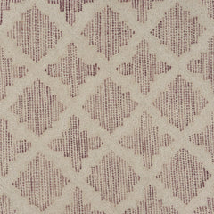 4' Round Blush Pink Floral Lattice Area Rug