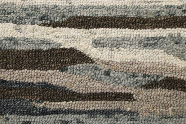 4' Round Brown and Gray Camouflage Area Rug