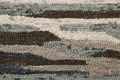 6' Round Brown and Gray Camouflage Area Rug