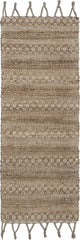3' x 4' Tan Bohemian Tasseled Area Rug