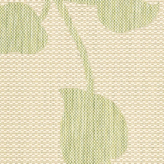 2' x 3' Green Leaves Indoor Outdoor Scatter Rug