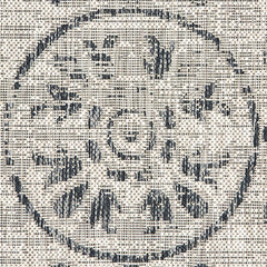 2' x 3' Grayscale Indoor Outdoor Scatter Rug