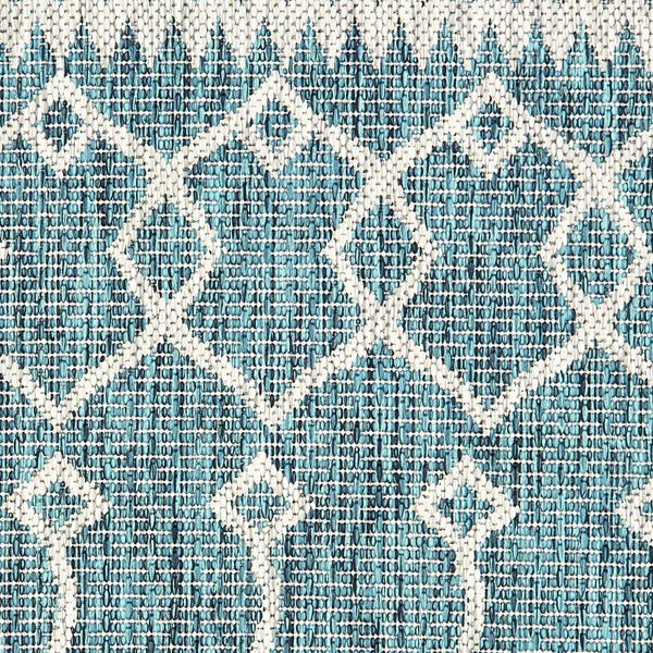 3' x 5' Blue Array Indoor Outdoor Area Rug