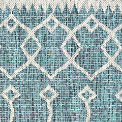 8' x 10' Blue Array Indoor Outdoor Area Rug