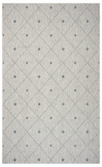 2' x 3' Blue Diamonds Indoor Outdoor Scatter Rug