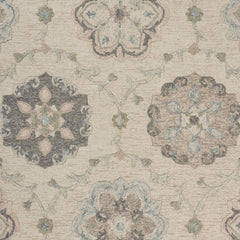 5' x 7' Ivory Intricate Floral Area Rug