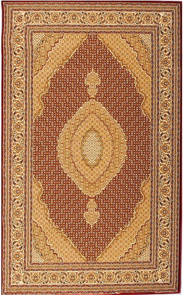 3' x 65' Red and Beige Medallion Runner Rug