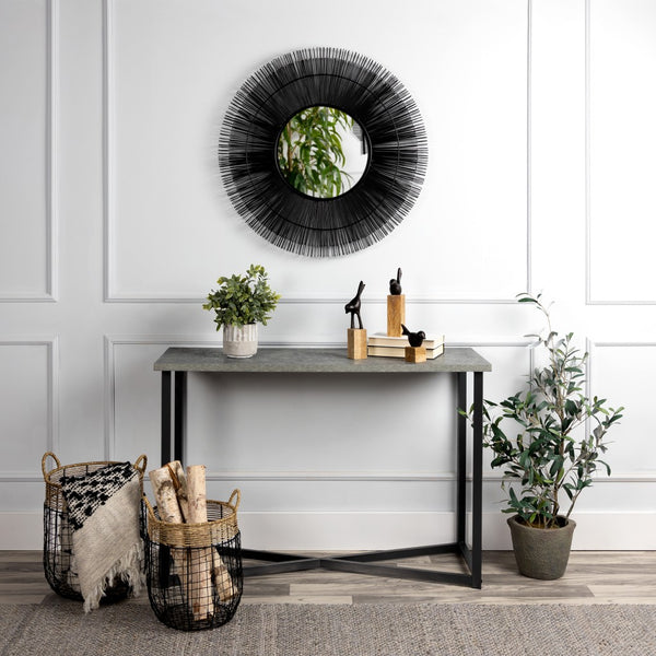 Modern Farmhouse Wood and Iron Bird Sculpture Trio
