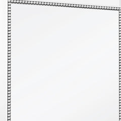 Silver Beaded Frame Mirror