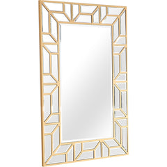 Gold Geometric Wall Mirror