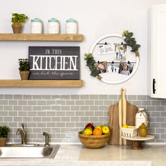 Botanical White Wood Photo Hanging Wall Décor