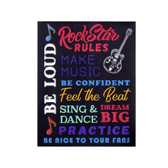 Rock Star Rules Pop Art Wall Art