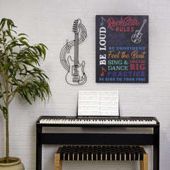Rock Star Rules Pop Art Wall Art