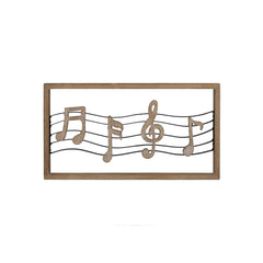 Framed Music Notes Wall Art
