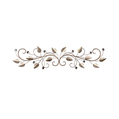 Sparkle Gold Metal Leaves and Bling Over the Door Décor