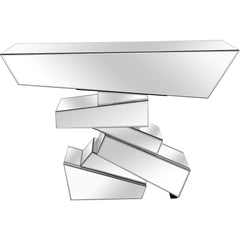 Silver 3D Console Table