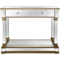 Gold Accent Console Table