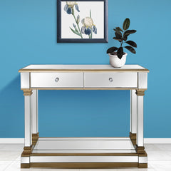 Gold Accent Console Table