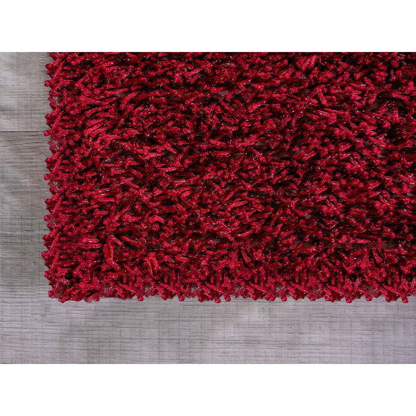 2' x 8' Burgundy Contemporary Runner Rug