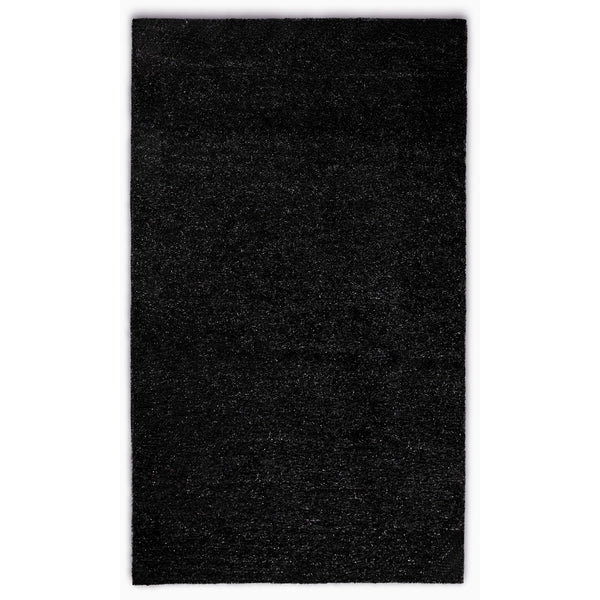 2' x 8' Black Contemporary Runner Rug