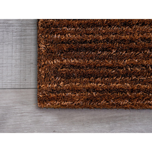 5' x 7' Brown Modern Shimmery Area Rug