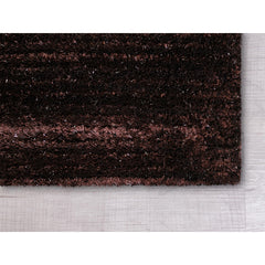 2' x 8' Dark Brown Modern Shimmery Runner Rug