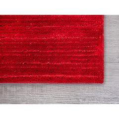 2' x 8' Red Modern Shimmery Runner Rug