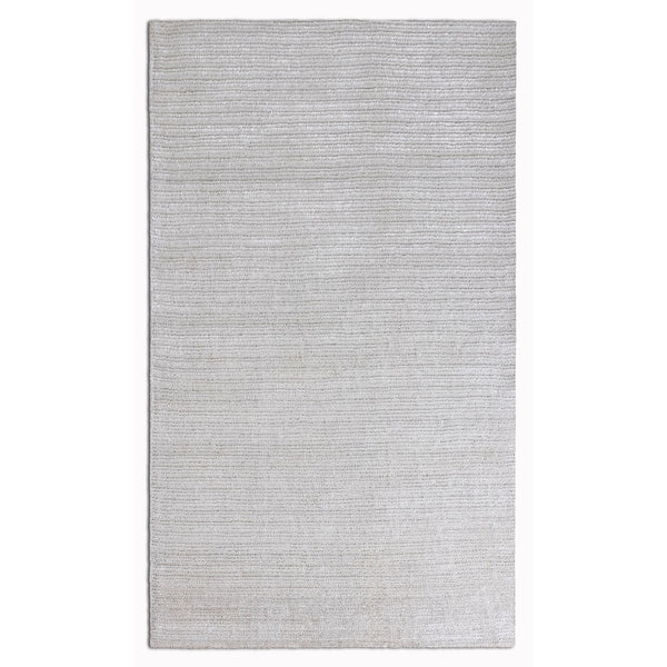 5' x 7' White Modern Shimmery Area Rug