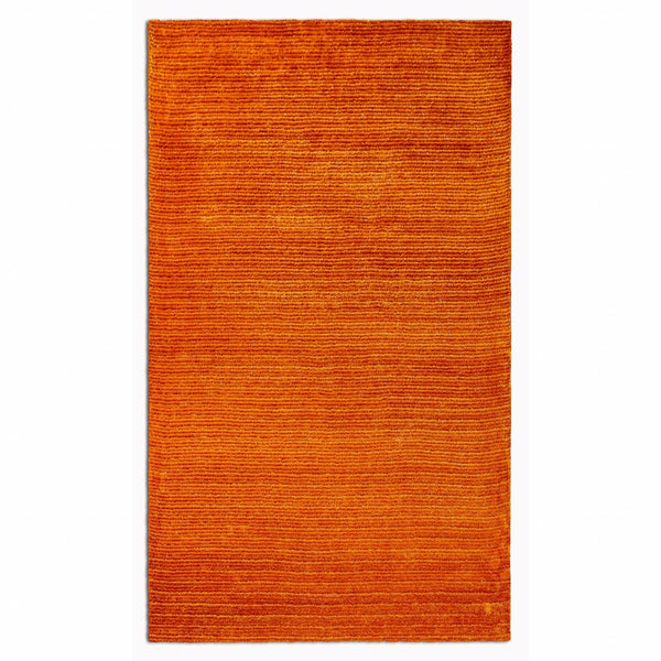2' x 8' Orange Modern Shimmery Runner Rug